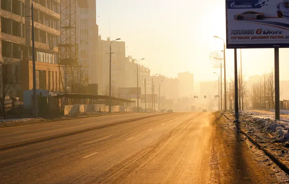 Dawn, morning, Chelyabinsk
