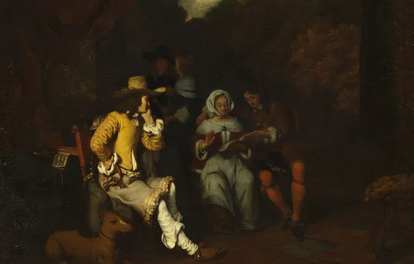 Picture picture, genre, Of gerbrand van den Eckhout, Music Party
