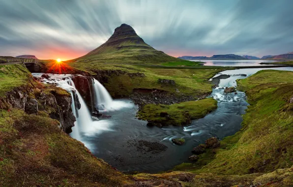 Picture mountain, panorama, Iceland, Iceland, Kirkjufell