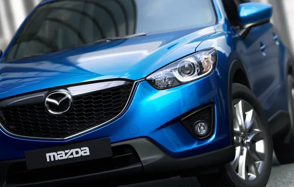 Picture blue, Mazda, crossover, Mazda CX-5