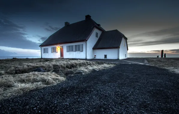 Landscape, home, Iceland, Seltjarnarnes, Gullbringusysla