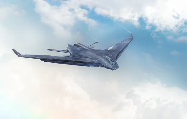 The sky, Flight, Flight, Fantasy, Sky, Fiction, Jet, Jet