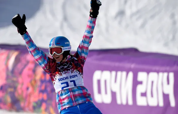 Picture Snowboard, Russia, Sochi 2014, The XXII Winter Olympic Games, parallel giant slalom, Alena Zavarzina