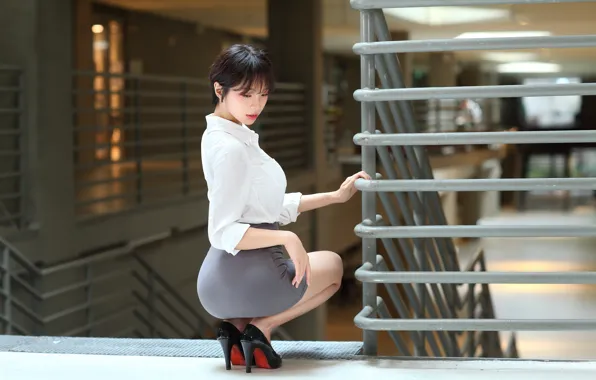 Picture pose, girl, Asian