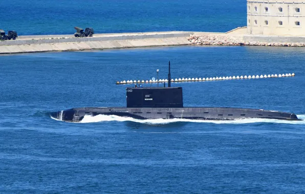 Wallpaper diesel, boat, The black sea, Sevastopol, "Rostov on don", underwater, "Hail", exercises