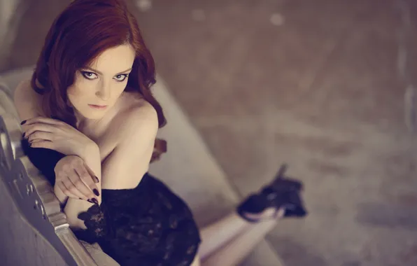 Look, girl, redhead, view, submission, Irina, phographer, Galina Tcivina