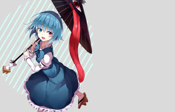 Umbrella, girl, Touhou, Touhou
