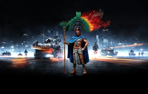 Wallpaper Battlefield, Aztec, Montezuma, Montezuma For Mobile And.