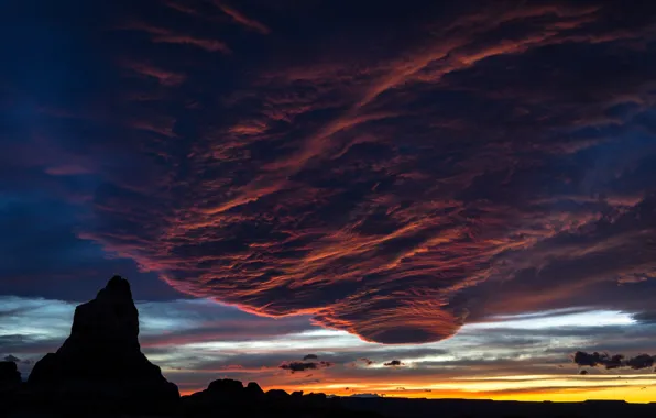 The sky, clouds, tornado, Crimson Turbulence