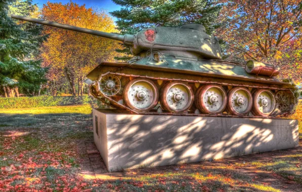 Photo, army, monument, tank, T 34