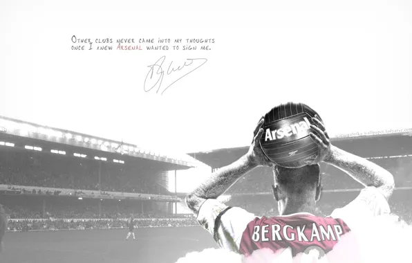 Picture background, the inscription, the ball, legend, Arsenal, stadium, Arsenal, legend