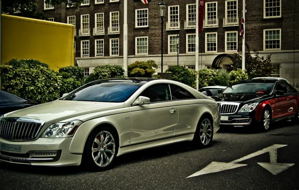 Download wallpaper Road, The city, The building, City, Maybach, Coupe ...