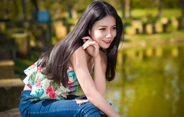 Picture joy, face, smile, mood, model, hair