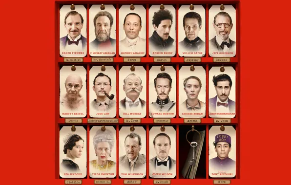 Edward Norton, Ralph Fiennes, Saoirse Ronan, Bill Murray, Léa Seydoux, The The Grand Budapest Hotel, …