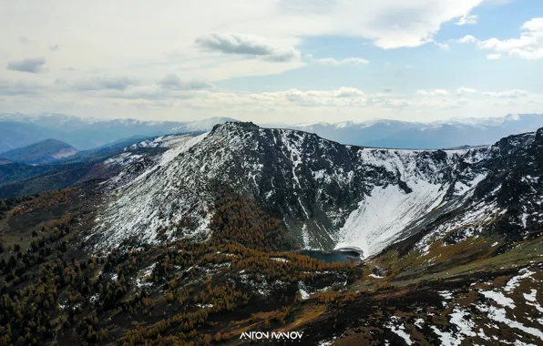Snow, landscape, mountains, nature, fresh air, beauty, Altay, music video maker Anton Ivanov