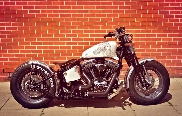 Picture Harley-Davidson, Custom, Motorbike, Bobber