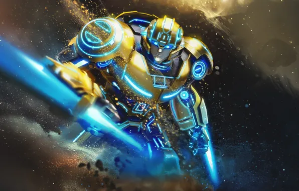 Robot, transformer, Bumblebee, Transformers One