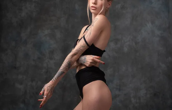 Feet, figure, blonde, Alexander, Zurab Babayev, studio photo shoot