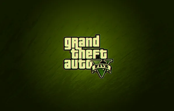 Picture green, the inscription, minimalism, texture, logo, dirt, Grand Theft Auto V