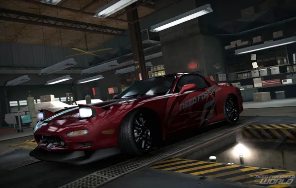 Tuning, garage, Mazda rx7, Need for Speed world