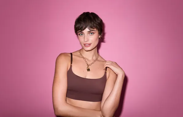 Look, pose, model, makeup, with short hair, view, model, hair