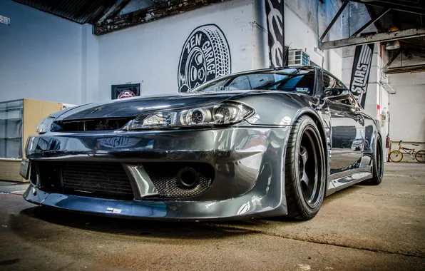 Picture car, tuning, garage, S15, Nissan, tuning, the front, Spec-R