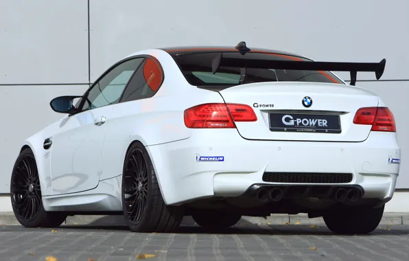 White, wall, BMW, BMW, wall, white, g-power, e92