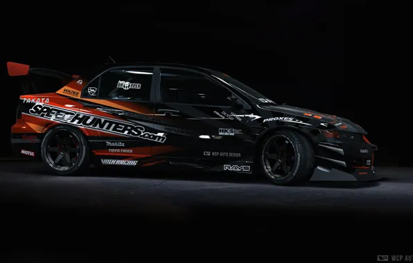 Auto, Machine, Mitsubishi, Evolution, Mitsubishi Evolution IX, Rendering, Speedhunters, Evolution IX