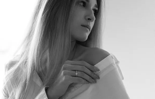 Model, black and white, Victoria, photoshoot, Lyubov Belyavtseva