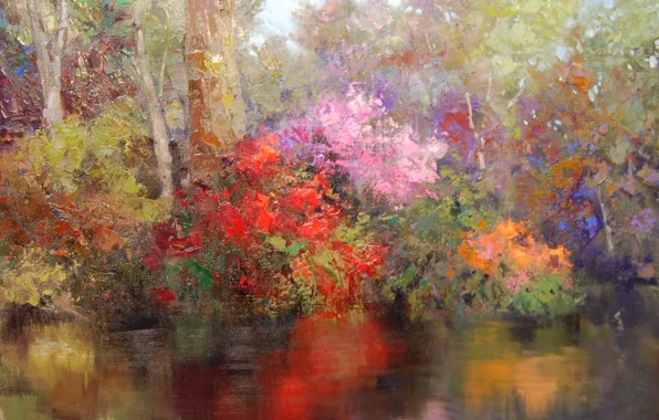Art, Sean Wallis, Along The Lake