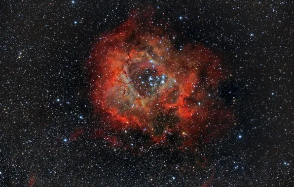 Picture Nebula, Outlet, Unicorn, NGC 2237, in the constellation, Rosette