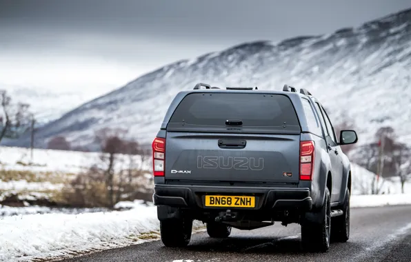 Rear view, pickup, 2018, Isuzu, Huntsman, D-Max, UK version