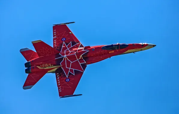 The sky, red, blue, the plane