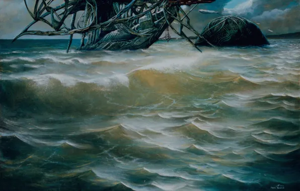 Wave, Aibek Begalin, First contact, 2002.