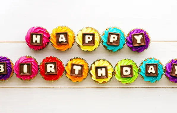 Cupcake, happy birthday, happy birthday