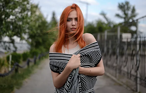 Girl, Photo, Look, Model, Girl, Red, Model, Beauty