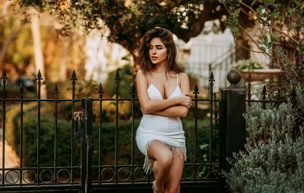 Picture look, girl, pose, model, dress, legs, beauty, George Shahnazarian