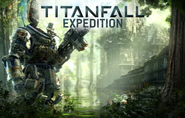 Jungle, pilot, fighter, pilot, Titan, Titanfall Expedition