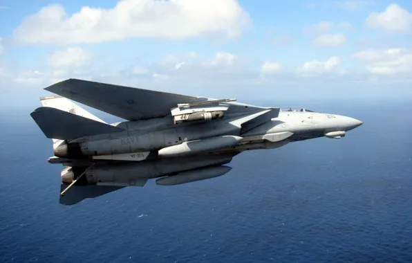 The sky, Water, Clouds, Sea, Flight, Height, Grumman, Deck