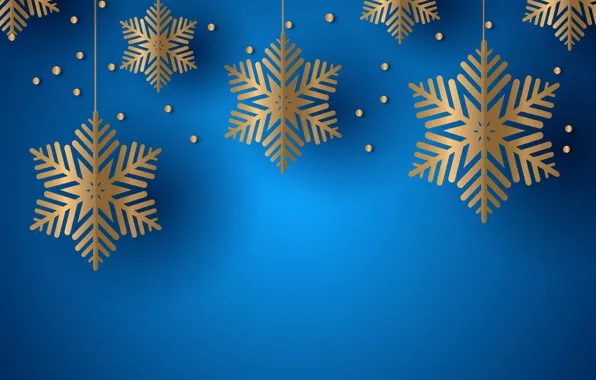 Snowflakes, blue, background, texture, background, snowflakes