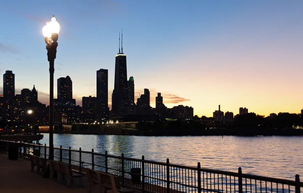 City, the city, USA, Chicago, Illinois