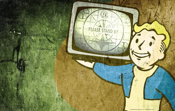 Picture styling, TV, Fallout, vault boy