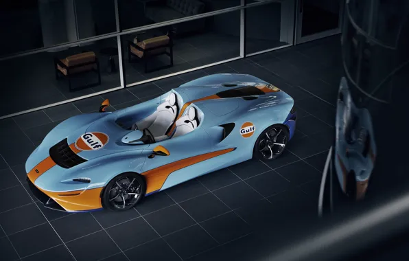 McLaren, sports car, MSO, Gulf, 2020, Elva, McLaren MSO Elva Gulf Theme, McLaren MSO