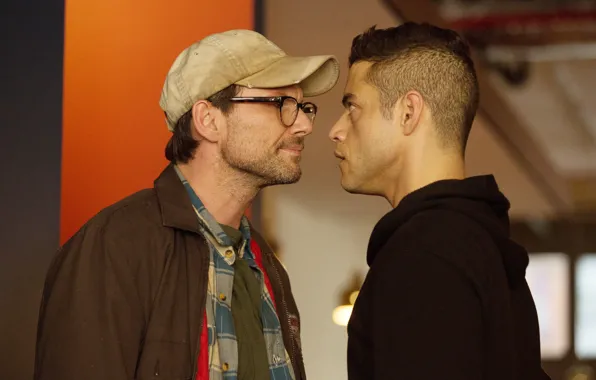 Christian Slater, Rami Malek, Rami Malek, Christian Slater, Mr. Robot, Mr.Robot, Mr Robot