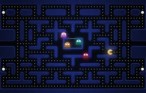 Picture monsters, game, level, pac man, the course, truck