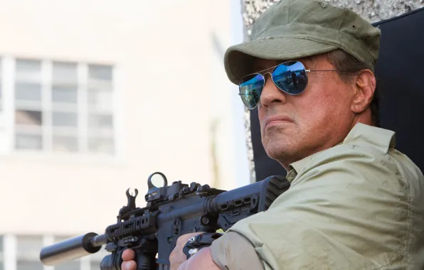 Picture glasses, Sylvester Stallone, Expendables-3