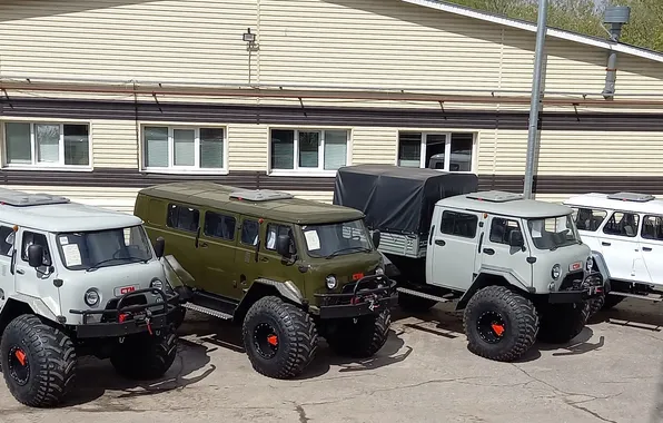 Machine, the building, Parking, all-terrain vehicles