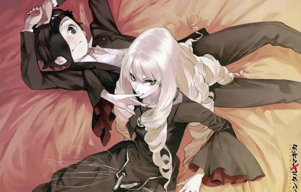 Picture hands, headband, two, gesture, white hair, itsuki iba, adelicia, Rental Magica