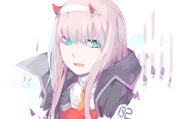 Girl, traces, tenderness, 002, Darling In The Frankxx, Cute in France, Zero Two
