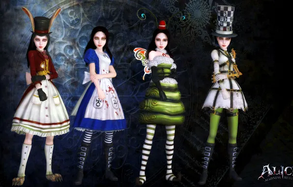 Picture Rabbit, Classic, Alice, Dresses, Alice, Alice Madness Returns, Hatter, Mantis